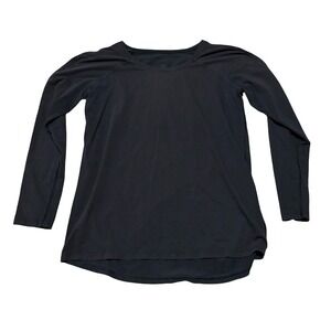 Lululemon Women's Lightweight Stretch Long Sleeve Shirt Gray Size M 18 x 25.5